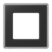 Jung A Viva Стекло Черное Рамка 1-ая