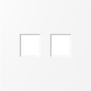 Накладка для механизмов TV и RJ45
S08,  телевизионная (TV),  спутниковая (SAT),  двойная,   цвет - белый глянцевый