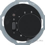 Терморегулятор 10А, НЗ-контакт, 230В
R.Classic,  поворотный,  датчик t° воздуха (встроенный),  без таймера,   цвет - черный глянцевый