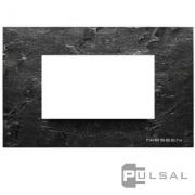 Рамка (итальянский стандарт)
Zenit,  4 модуля,   цвет - сланец,  камень