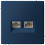 ArtGallery Аквамарин Розетка Компьютерная 2-ая RJ45 Cat.6a (FTP)