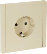 IEK Fortepiano Ванильный Розетка с/з, безвинтовые клеммы