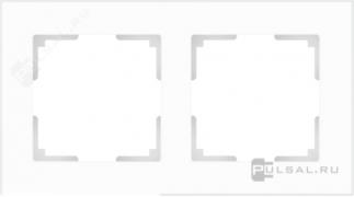 Рамкa
Favorit,  2 поста,   цвет - белый матовый,  стекло