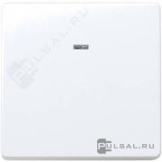 ВыключательSimon 27 play, Simon 27 neos, Simon 27, одноклавишный, с подсветкой, цвет - белый