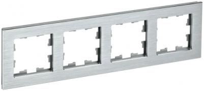 IEK Brite DECOR Алюминий металл Рамка 4-ая