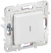 IEK Skandy Белый Переключатель 1-клавишный с подсветкой