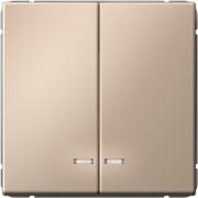 ArtGallery Песочный Выключатель 2-кл с подсветкой