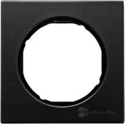 Рамка
R.3,  1 пост,   цвет - вороненая сталь,  черный глянцевый,  металл