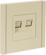 IEK Fortepiano Ванильный Розетка Компьютерная 2-ая RJ45 Cat.6e