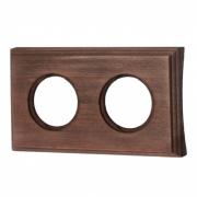 Bironi Шедель Дерево Винтаж Форма квадрата Рамка 2-ая на бревно диаметр 280 мм (скрытый монтаж)