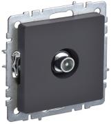 IEK Brite Base Графит Розетка TV проходная