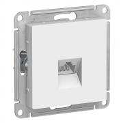 Atlas Design Белый Розетка компьютерная 1-ая RJ45, кат.5e