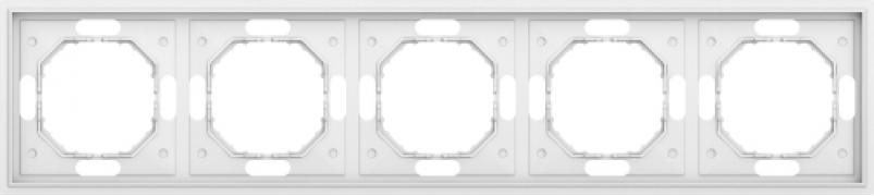 Donel S08 Матовый Белый Рамка 5-ая