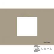 Рамка (итальянский стандарт)
Zenit,  2 модуля,   цвет - шампань,  пластмасса