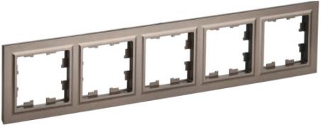 IEK Brite Base Темная бронза Рамка 5-ая