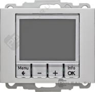 Терморегулятор 10А, НО-контакт, 230В
K.5,  клавишный,  датчик t° воздуха (встроенный),  с возможностю подключения датчика t° пола,  с таймером,   цвет - алюминий