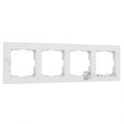 Рамкa
Hammer,  4 поста,   цвет - белый,  пластмасса