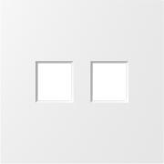 Накладка для механизмов TV и RJ45
S08,  телевизионная (TV),  спутниковая (SAT),  двойная,   цвет - белый матовый