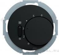 Терморегулятор воздуха помещений 5А, ПК-контакт, 230В
R.Classic,  поворотный,  датчик t° воздуха (встроенный),  без таймера,   цвет - черный глянцевый