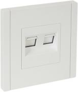 IEK Fortepiano Белый Розетка 2-ая Телефон + Компьютер (RJ11 + RJ45)