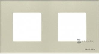 Рамка
Zenit,  2 поста,   цвет - жемчужное стекло,  стекло