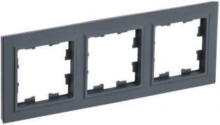 IEK Brite Base Графит Рамка 3-ая
