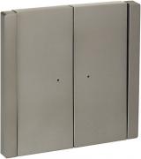 IEK Fortepiano Сталь Переключатель 2-клавишный с подсветкой