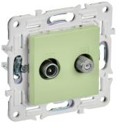 IEK Skandy Мятный Розетка TV+SAT (телевизионная-TV, спутниковая-SAT)