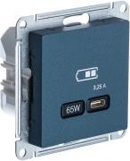 Atlas Design Изумруд Розетка USB тип-C 65Вт с быстрой зарядкой