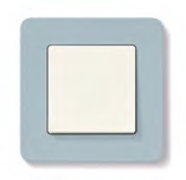 Рамка Manufactur Edition
Q.7,  1 пост,   цвет - синяя галька матовый,  пластмасса