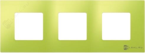 Рамка-декорSimon 27 play, 3 поста, цвет - фисташковый, пластмасса