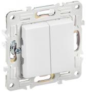 IEK Skandy Белый Переключатель 2-клавишный