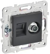 IEK Skandy Титан Розетка TV+RJ45 кат.6E