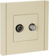 IEK Fortepiano Ванильный Розетка TV+SAT (телевизионная-TV, спутниковая-SAT)