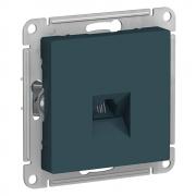 Atlas Design Изумруд Розетка телефонная 1-ая RJ11
