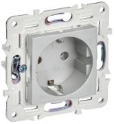 IEK Skandy Серебряный Розетка с/з, винтовой зажим