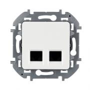 Legrand Inspiria Белый Розетка Компьютерная 2-ая RJ45 Cat.5e (UTP)