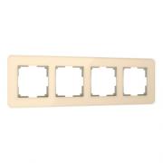 Рамкa
Elite,  4 поста,   цвет - айвори,  стекло