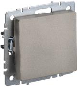 IEK Brite Base Шампань Выключатель 1-кл кнопочный с Н.О. контактом