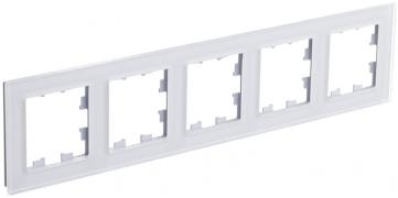 Atlas Design Nature Стекло Белое Рамка 5-ая