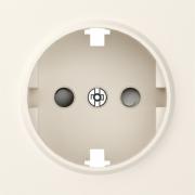 Donel A07 Матовый Кремовый Накладка Розетки с/з со шторками