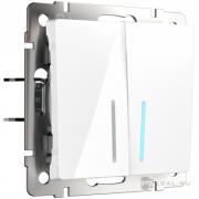 Переключатель
Alumax,  Split,  Slab,  Senso,  Baguette,  Acrylic,  Platinum,  Elite,  Snabb,  Stream,  Flock,  Stark,  Fiore,  Favorit,  Diamant,  Aluminium,  Antik,  Metallic,  двухклавишный,  с подсветкой,   цвет - белый