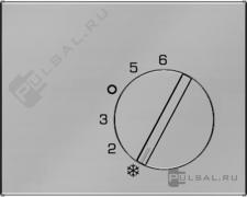 Накладка
K.5,  поворотный,  датчик t° воздуха (встроенный),  без таймера,   цвет - нержавеющая сталь
