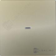 КлавишаSimon 82 Nature, Simon 82, одноклавишный, с подсветкой, цвет - шампань