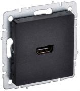 IEK Brite Base Черный Розетка HDMI
