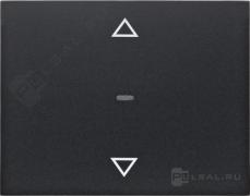 Кнопка для вставки жалюзи
K.1,  без фиксации,   цвет - антрацит матовый