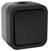 IEK Tors Графит Выключатель 1-кл кнопочный с Н.О. контактом