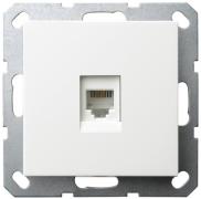 Jasmart G Белый глянцевый Розетка Компьютерная 1-ая RJ45 Cat.5e (UTP)