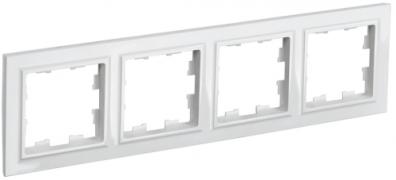 IEK Brite Base Белый Рамка 4-ая