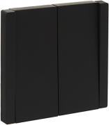 IEK Fortepiano Черный Выключатель 2-клавишный